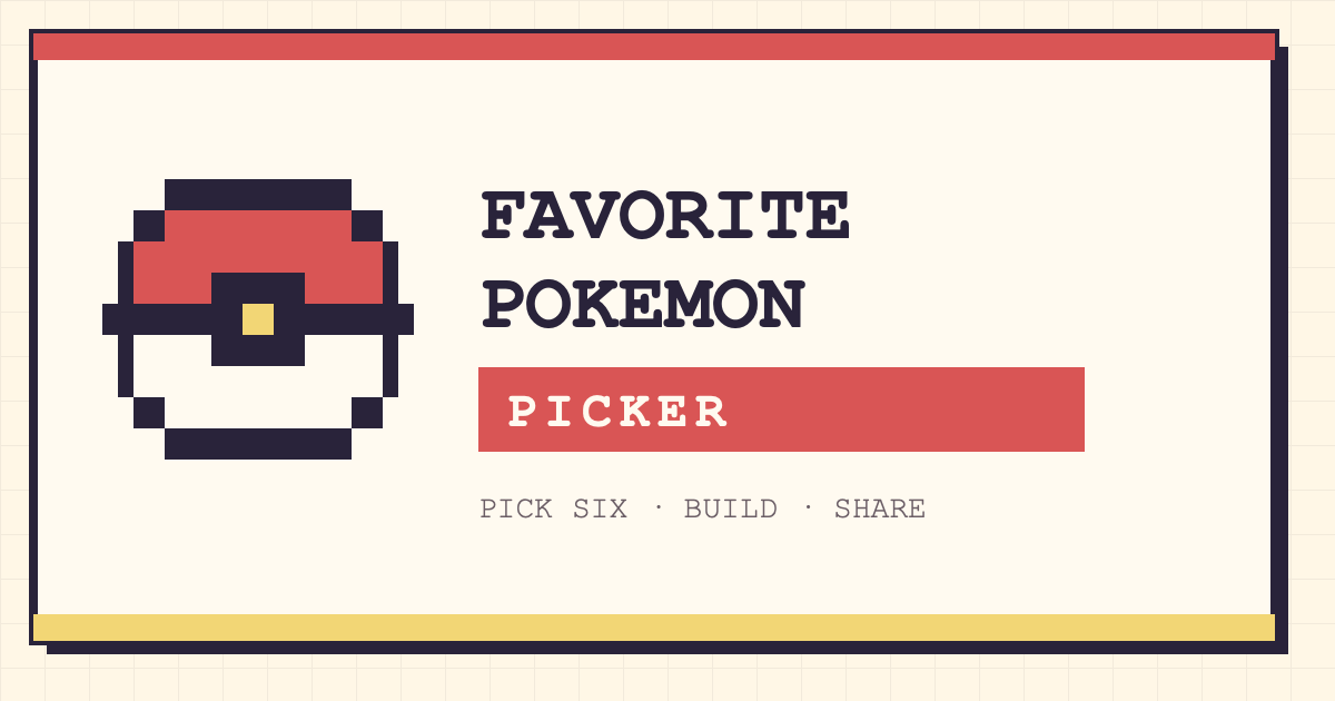 Favorite Pokemon Picker